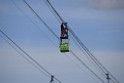 Koelner Seilbahn Gondel blieb haengen Koeln Linksrheinisch P542